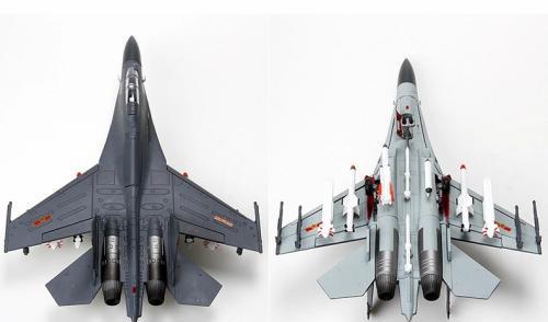 图为中国歼16战机满挂武装模型