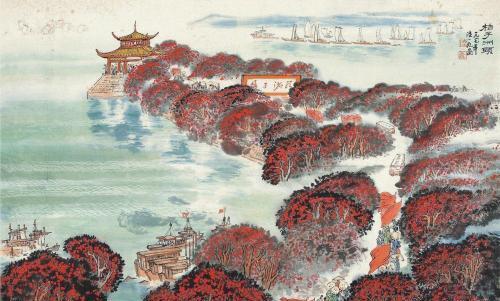 橘子洲头 七律 长征 红军不怕远征难 万水千山只等闲 五岭逶迤腾细浪