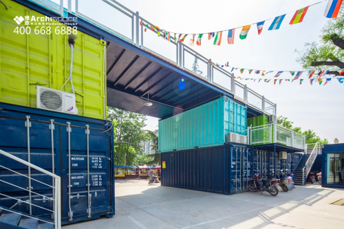 52个创意集装箱开启商业街全新购物体验