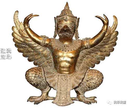 迦楼罗印度神话中的巨鸟南亚的雕塑视觉效果也很惊人哦