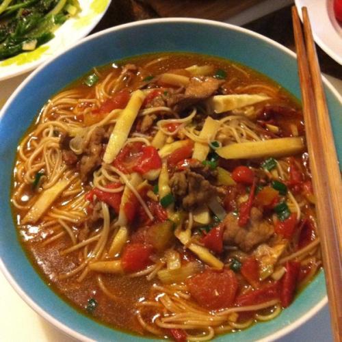 吃过老友粉的你吃过老友面吗?广西特色小吃之一啊!