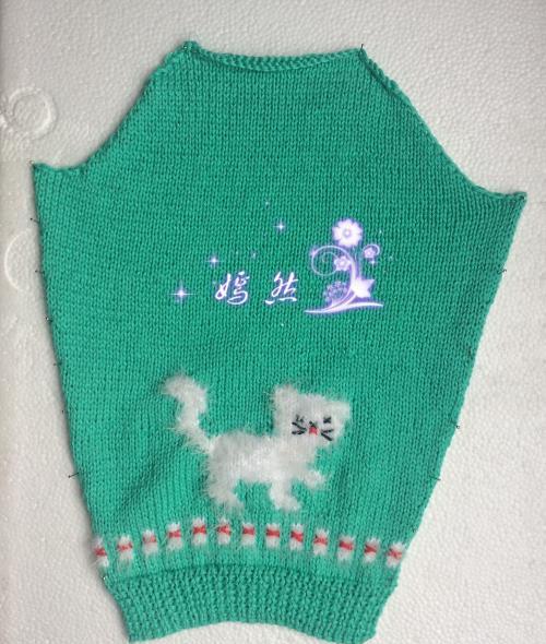 宝宝棒针淘气小猫咪图案开衫毛衣|毛线|宝宝|婴儿_新浪新闻
