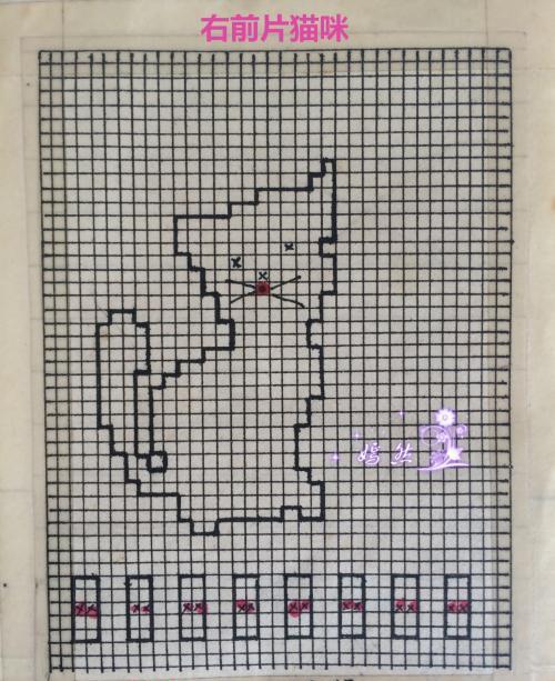 宝宝棒针淘气小猫咪图案开衫毛衣|毛线|宝宝|婴儿_新浪新闻