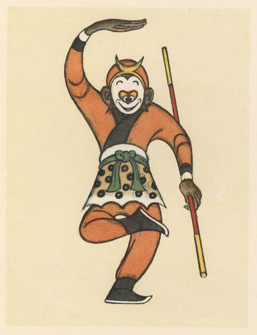 中国第一部彩色动画长片《大闹天宫》的人物设定,都认识吗?