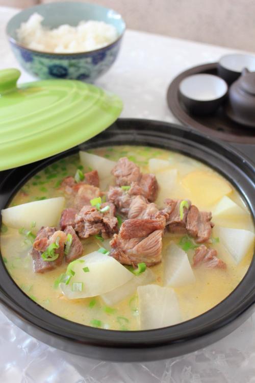 白萝卜炖羊肉