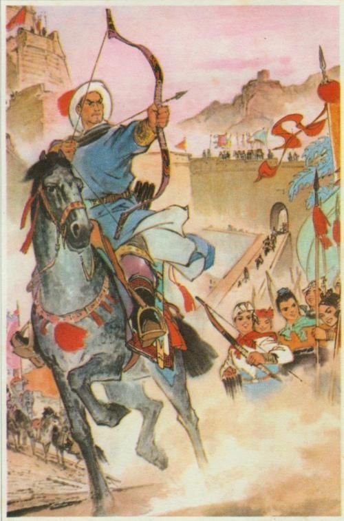 大家簇拥着李自成走近这对石狮子时,突然有一名士兵大喊道"闯王小心