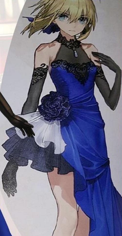 蓝礼服saber仙鹤saber和服saber款式一和服saber款式二和服saber款式