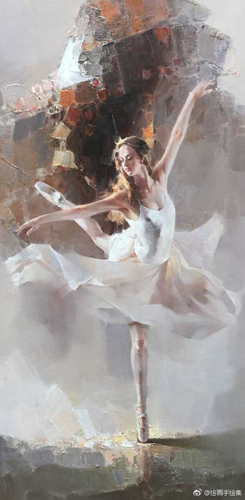 油画赏析芭蕾舞女孩