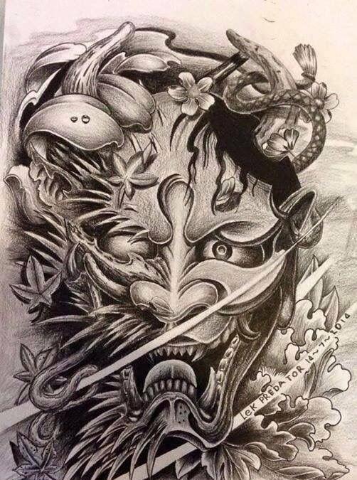 推荐一组纹身手稿参考