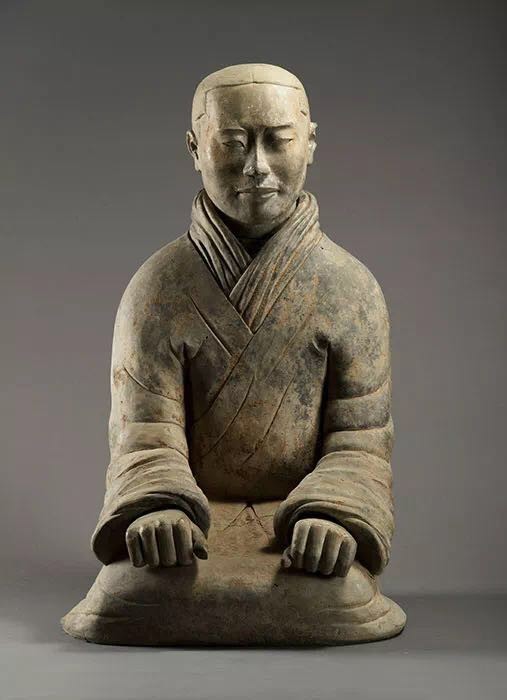 秦始皇和兵马俑展:跽坐俑