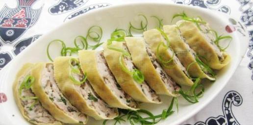 千张蒸肉卷