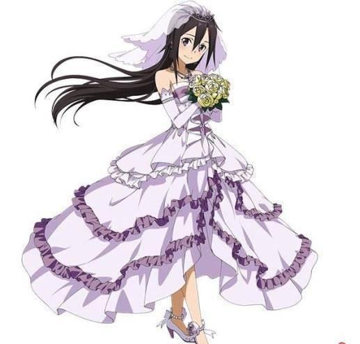 动漫男神穿婚纱的样子真的很美我一个女生看了都想娶回家