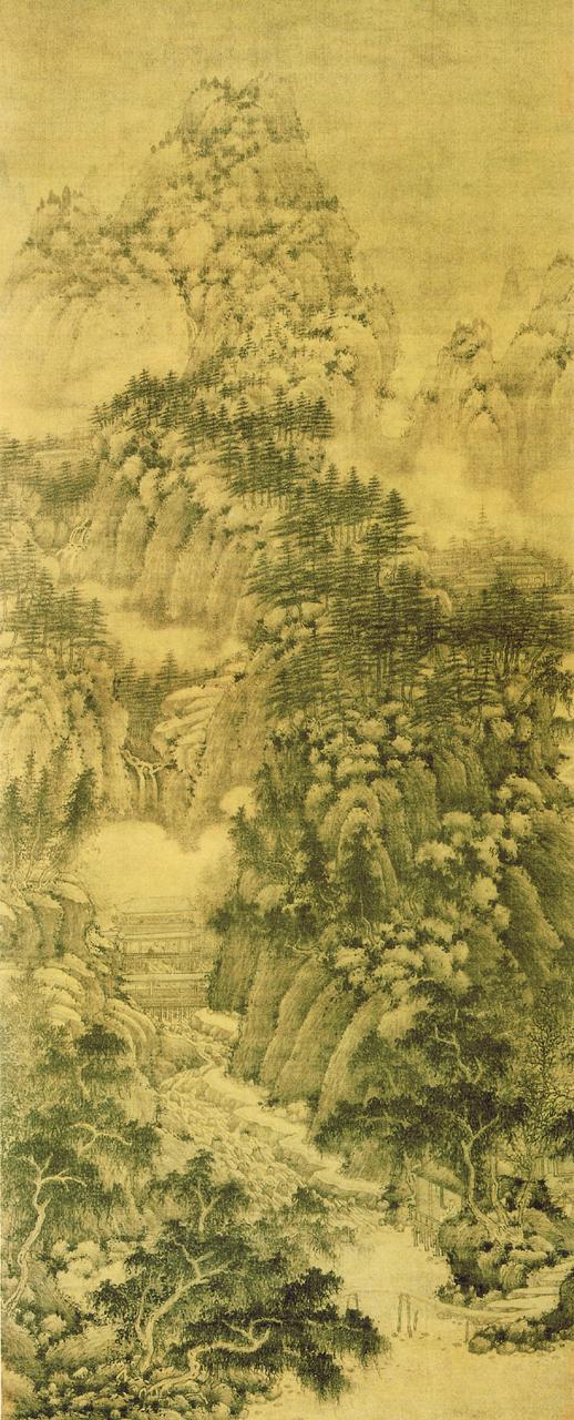 淡墨轻岚,五代宋初,巨然山水画欣赏|巨然|五代|山水画_新浪新闻