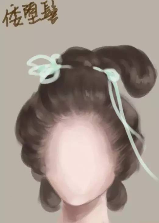 到了隋朝,凌虚髻成为主流发型,这种发髻以交拧的形式托在头顶,摇而不