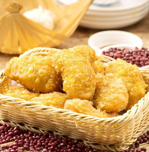 金灿灿,甜丝丝,粘糯糯的黄米糕,炸着吃才美味