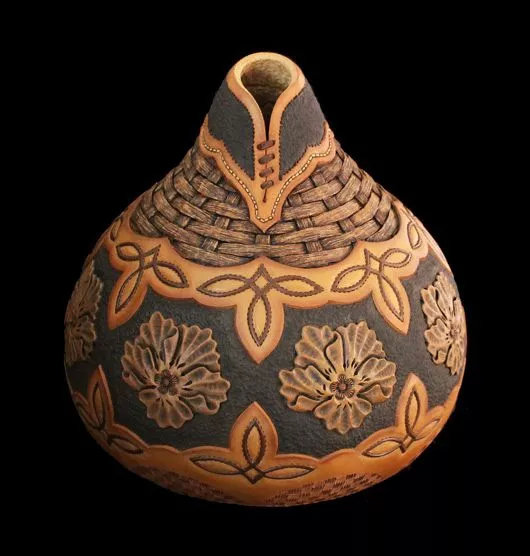 你相信这是用葫芦雕刻成的吗?|外壳|造型|金属丝_新浪新闻