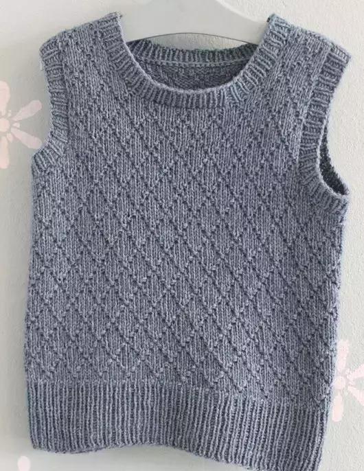 可爱又温暖的毛线小背心,宝宝冬天再也不怕冷了!(附图解)