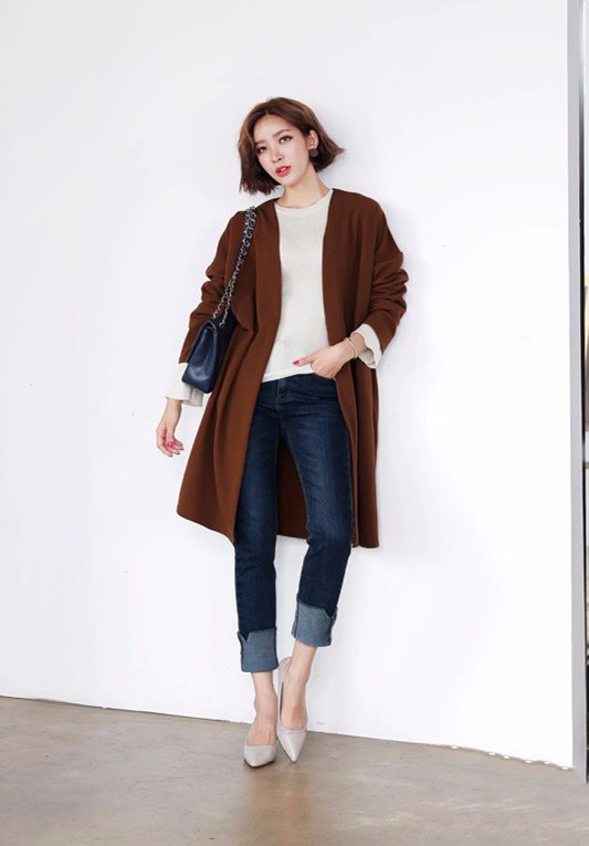 冬季毛衣外穿怎么搭配好看?韩国美眉教你轻松穿出温柔chic风