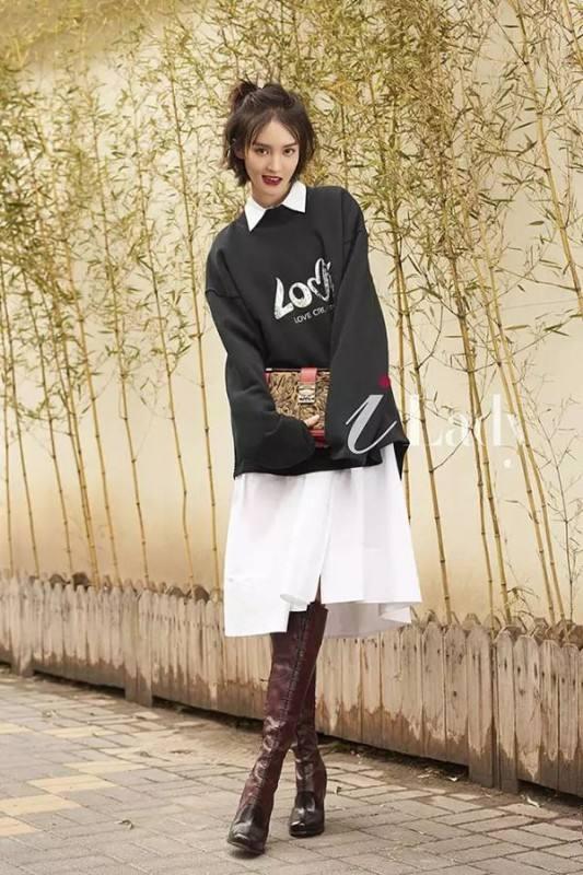 金晨亮相巴黎时装周网友这一大一小的鼻孔是整容失败了