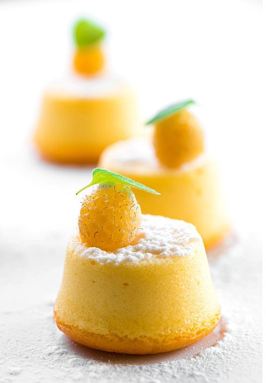 韩国柚子茶(酱)加上芝士,特别受欢迎的小甜点——柚子乳酪蛋糕