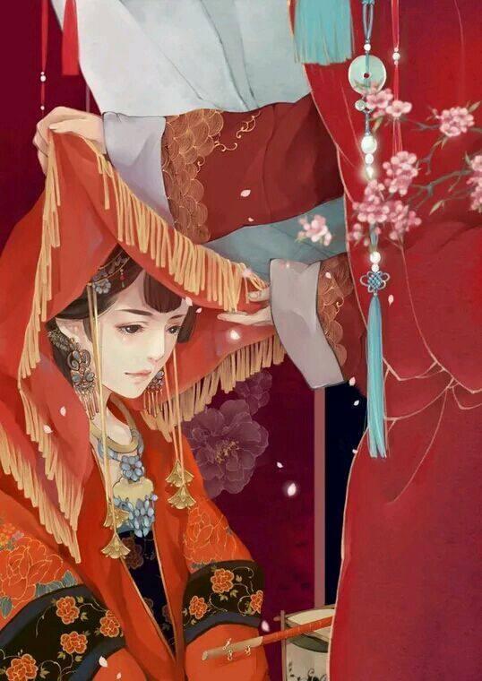 最美不过中国红,动漫中那些着一袭红嫁衣的新娘真心美到爆