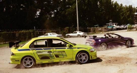 电影《速度激情》保罗·沃克尔座驾三菱evo!