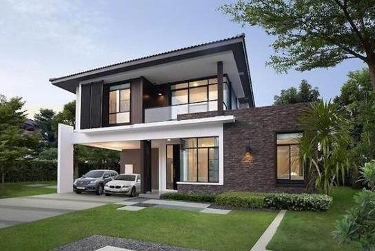 2层农村别墅, 现代时尚, 符合80,90后的生活方式!