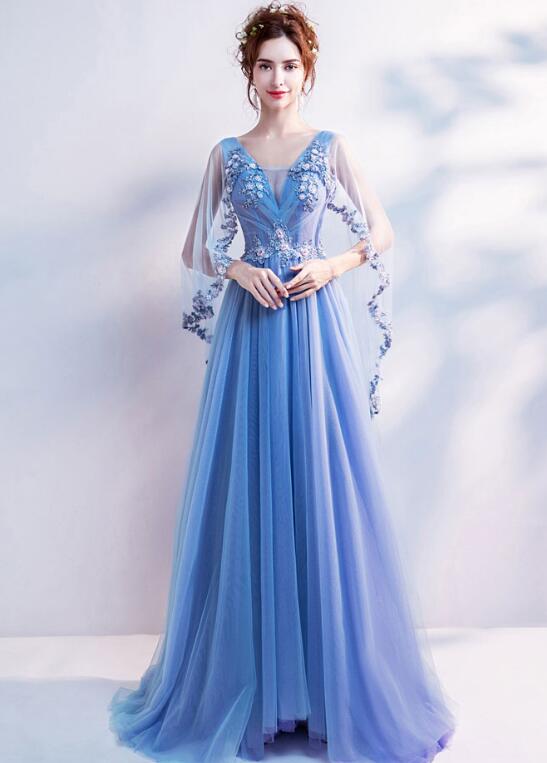 十二星座里最唯美的蓝色婚纱,处女座的优雅,双鱼座的超梦幻!