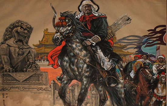 李自成登基武英殿为何只一天就烧城而走!|武英殿|李自成|项羽_新浪新