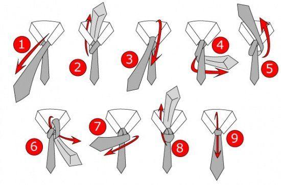 校服领带打法步骤图片