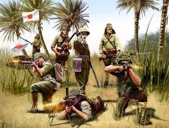 二战时期的油画,展示日军的那些嘴脸,最后一张让人痛恨不已