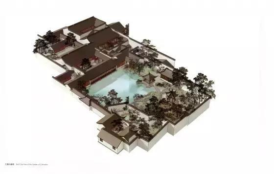环秀山庄鸟瞰图留园鸟瞰图耦园东园鸟瞰图退思园全景图怡园鸟瞰图艺圃