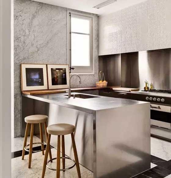 小户型开放式厨房 岛台,家居格调立马高大上