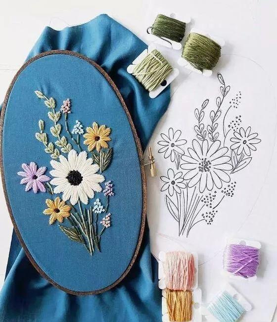 小布期待大家的刺绣作品哦~这些刺绣用到服装搭配中更是美上美,可以一