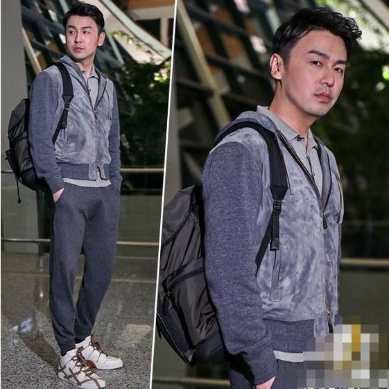 雷佳音真时尚!长款大衣配运动裤,网友:脚下的鞋子才是重点!