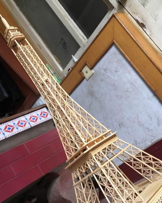 竹签diy埃菲尔铁塔纯手工制