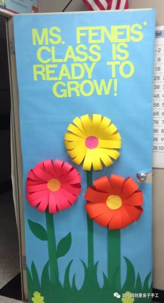 开学环创│幼儿园门口装饰充满阳光的春天气息