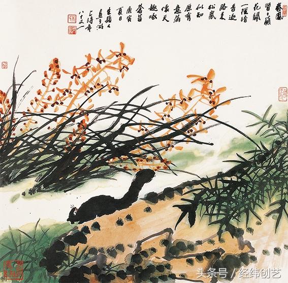 朱颖人花鸟画作品欣赏