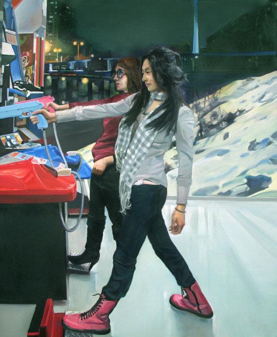 这位年轻艺术家油画中的美女刻画生动传神,让人沉醉!