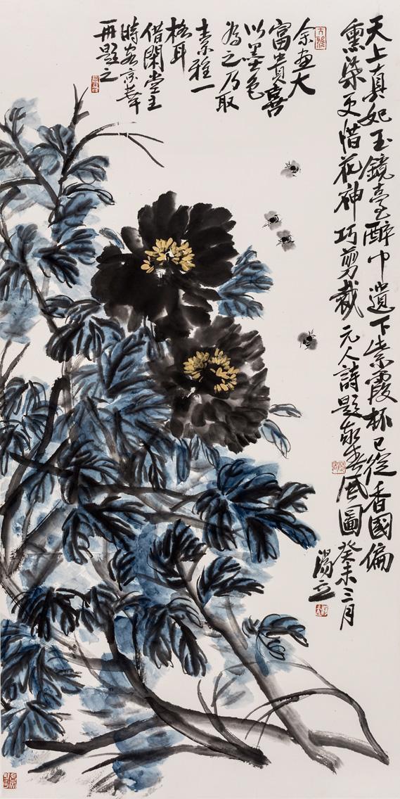 神奇夺目大家风范汤立大写意花鸟画欣赏