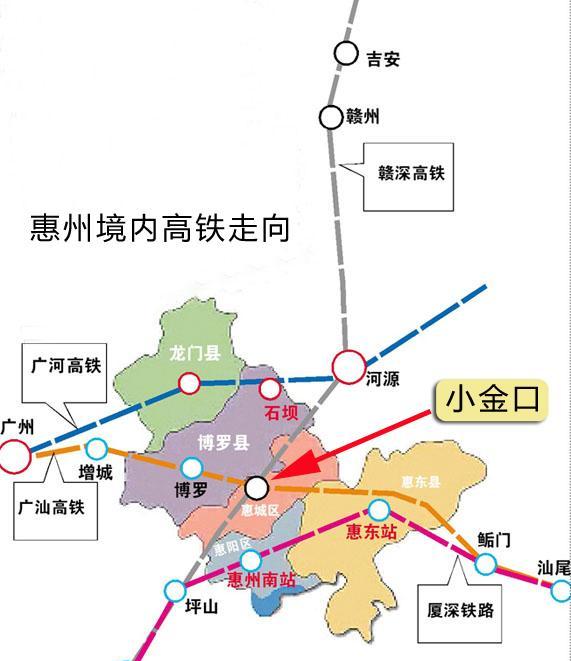 赣深高铁线路图惠州图片
