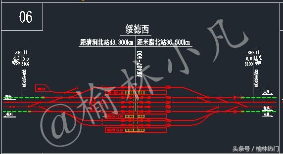 关注榆林高铁项目规划图曝光车站规模暂3台7线