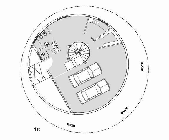 设计感超强的海边圆形的度假住宅,拥有360度的景观视野!