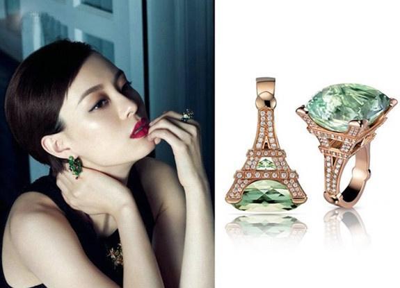 明星演绎灵动碧玺,彩色的宝石会说话