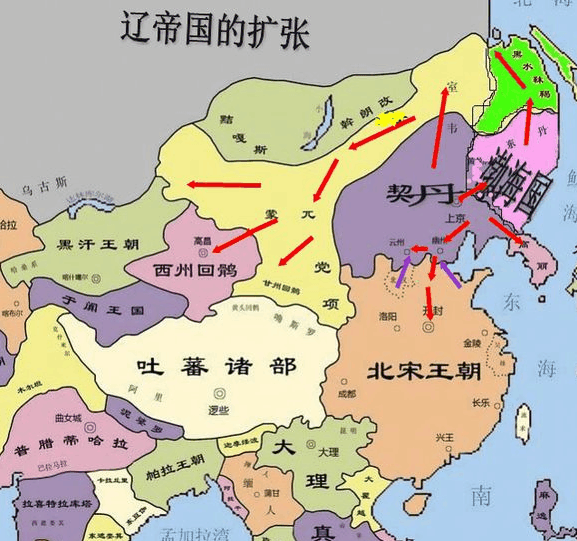 因这个人的存在, 外国以"契丹"指代中国, 宋以"大石"指代西辽