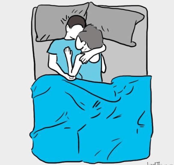 情侣在一起睡觉的六种睡姿