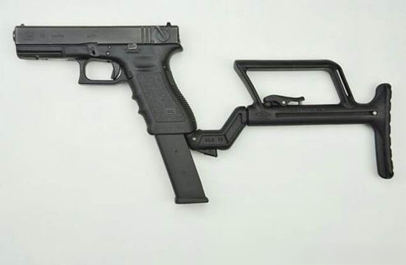 采用双排弹匣的格洛克18手枪|双排|弹匣|格洛克_新浪新闻