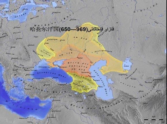 但也奇怪,在欧亚大陆的正中心恰恰出现了哈扎尔可汗国