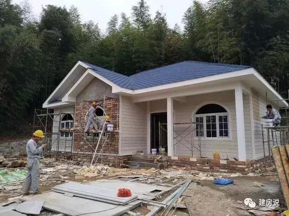 以后的农村盖房红砖都没有了都用这个这里有35栋建成实景