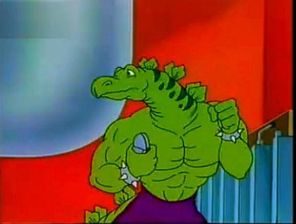 从不动摇,不像其他龙一样霸天龙(暴龙)那就是这部《星际恐龙》的动画